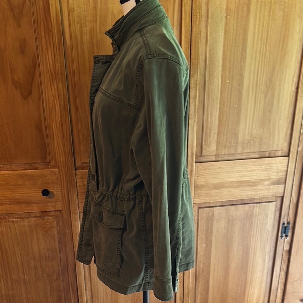 Lucky Brand Olive Night Utility distressed Jacket in XL - Picture 3 of 14